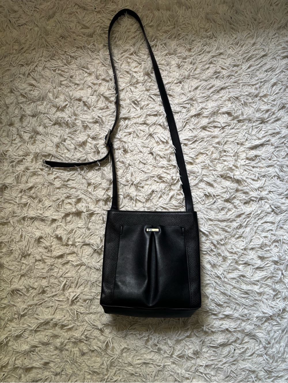 Calvin Klein Black Pebbled Crossbody Bag